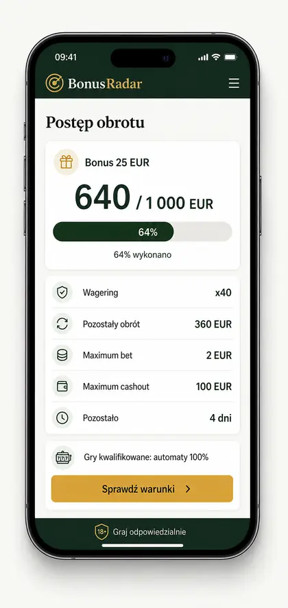 Wagering bonusu bez depozytu 25 euro
