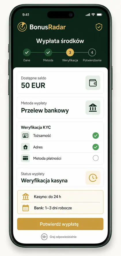 Wypłata bonusu bez depozytu i KYC